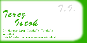 terez istok business card